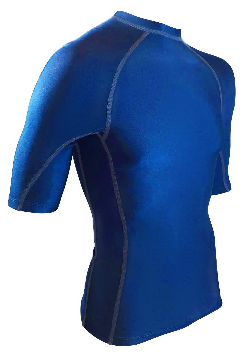 Rash Guard Compression Shirt for Men - USA Made Base Layer & Swim Shirt (Royal, 3XL)
