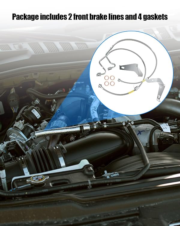 Front Brake Lines Fits for Ford F250 F350 Super Duty 4WD 2008-2015 by BOQNZN - Used condition - Image 6