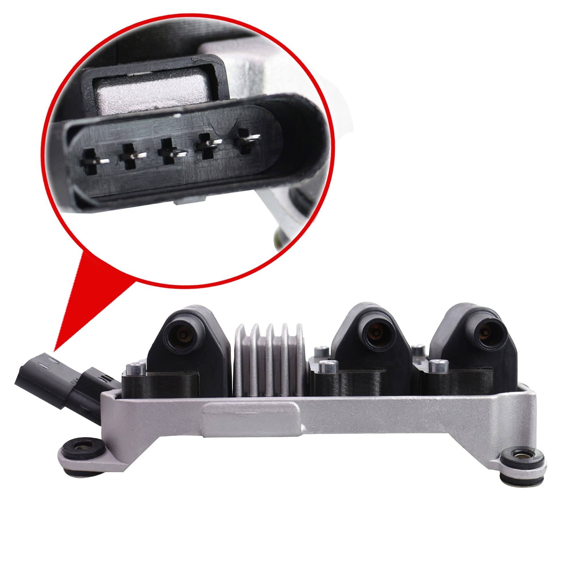 ATEC Germany 1x Bobina de encendido -módulo de encendido de polos 12V