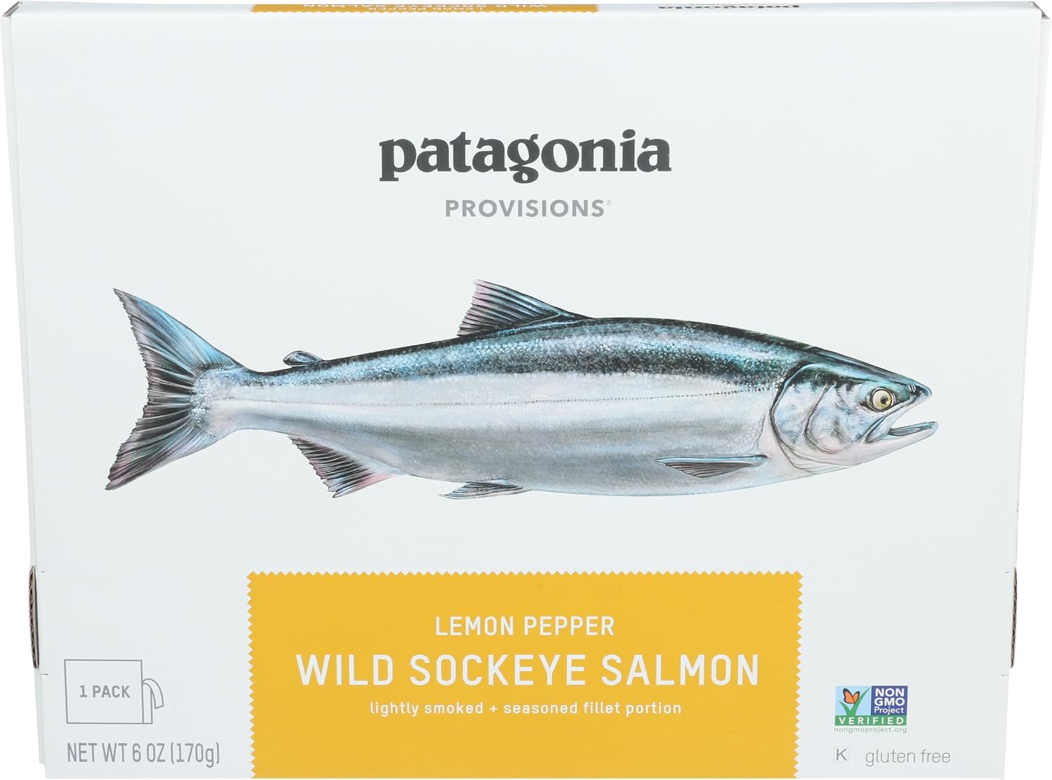 PATAGONIA PROVISIONS Lemon Pepper Wild Sockeye Salmon, 6 OZ