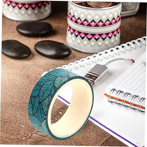 Miniatura 6 de STOBOK 12 rollos de cinta de bolsillo de Japón pegatinas de papelería suministros de papelería decoración retro decoración de Halloween pegatinas de