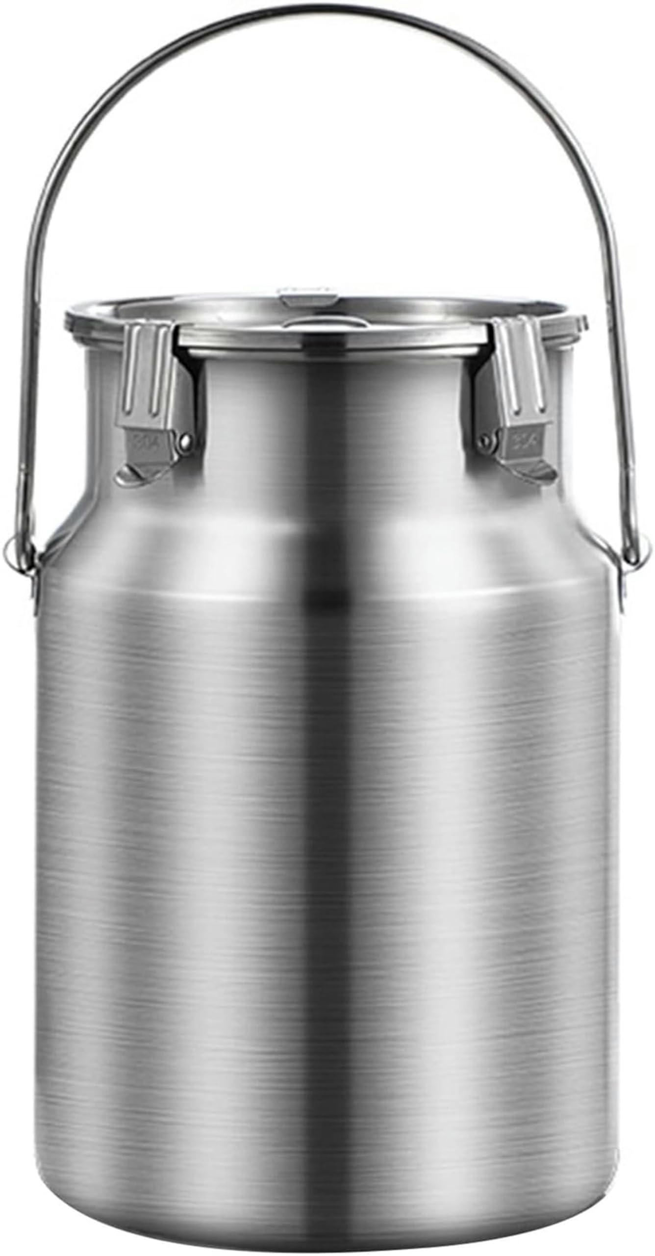 Bidon à lait inox 10L récipient transport liquide et seau à vin hermétique