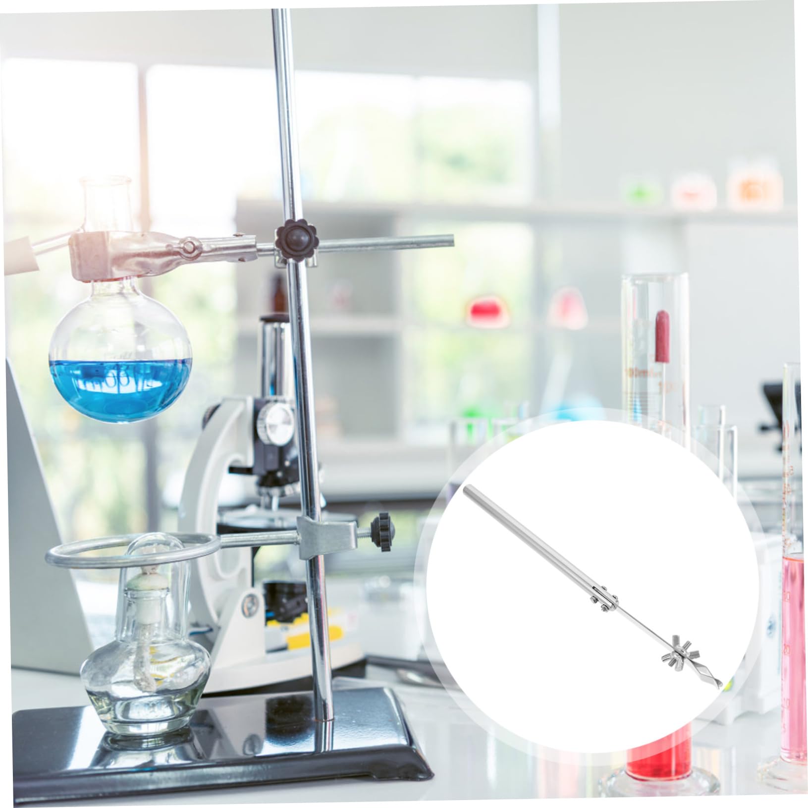 Ciieeo 3 Pezzi Clip Termometro Inossidabile Antiscivolo per Laboratorio Strumento Fissaggio per Esperimenti Scolastici e Chimici Sicuro e Resistente