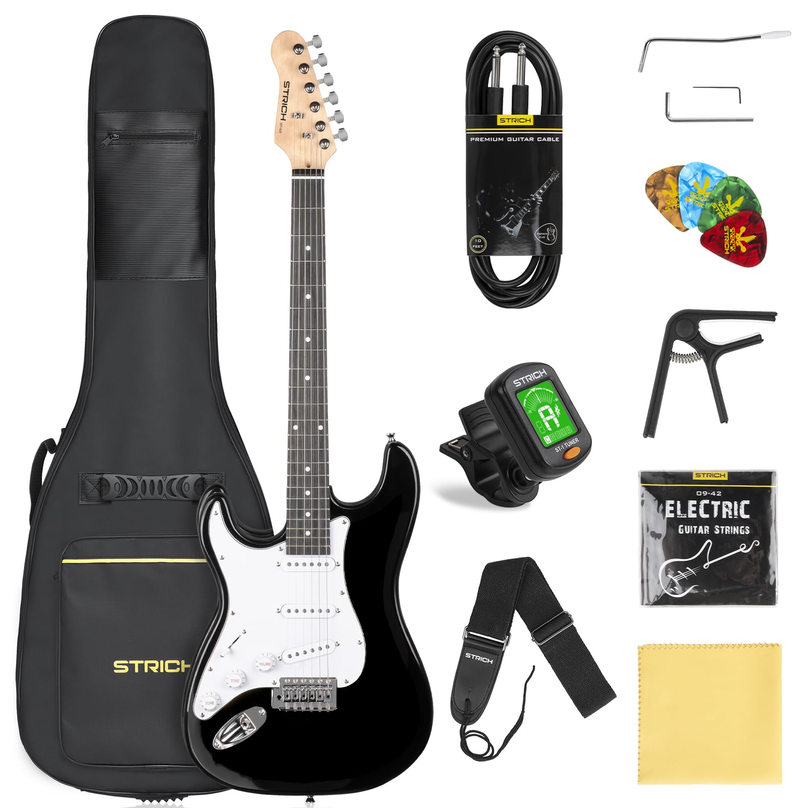 STRICH Left Hand Beginner Electric Guitar Kit