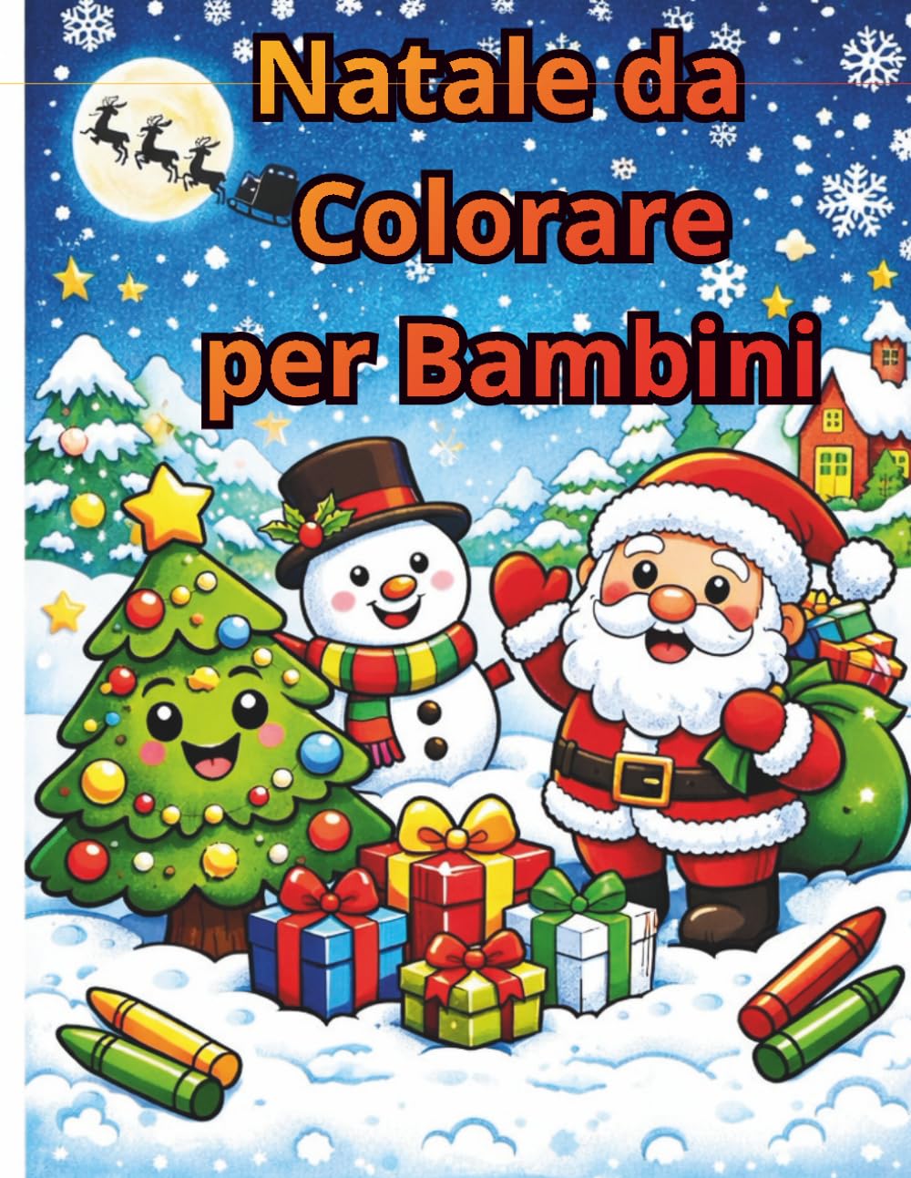 Natale da colorare per bambini
