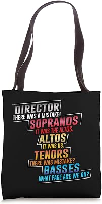 Choir Director Gifts Choir Director Shirt Funny Choir Tote Bag