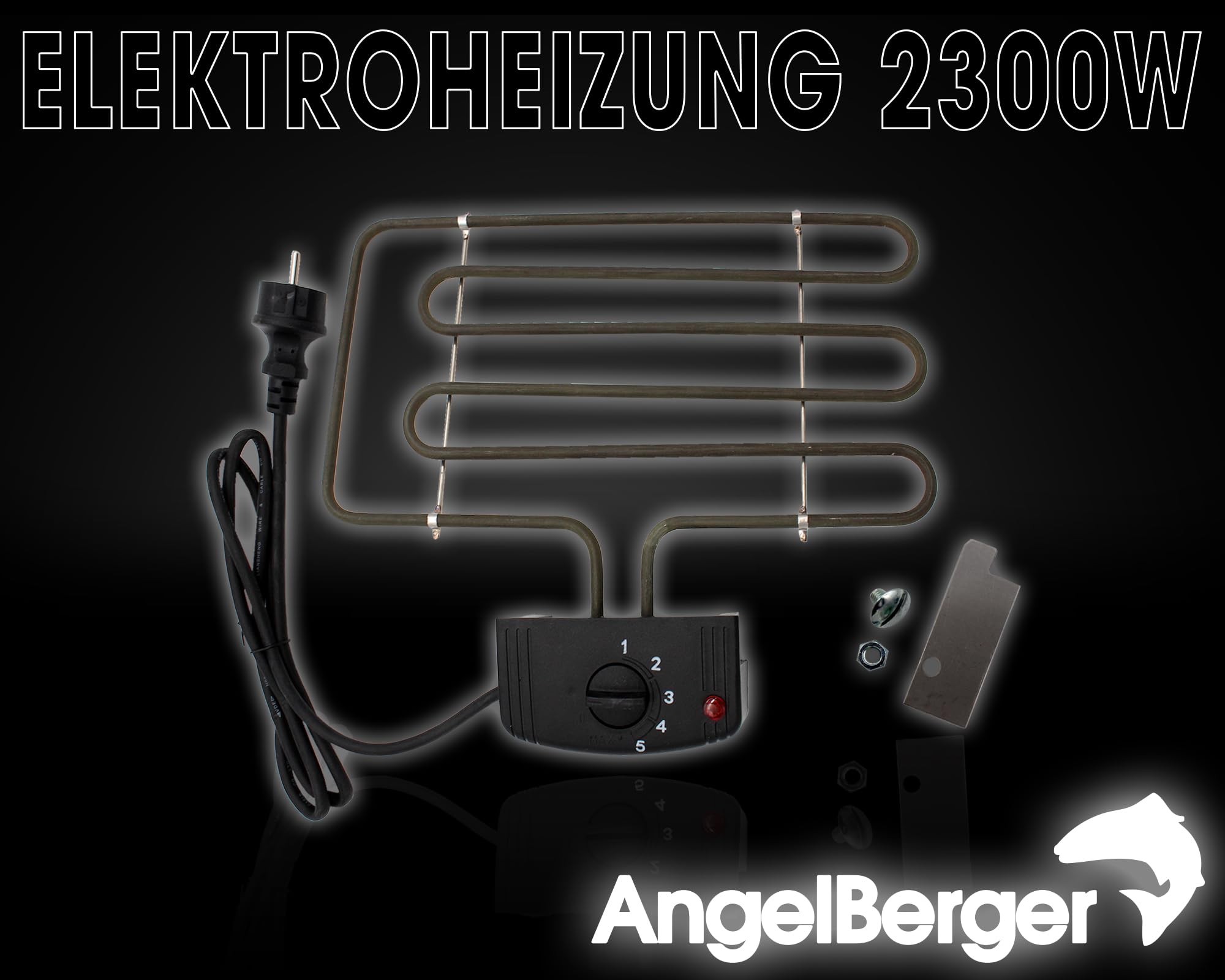 Angel-Berger Premium Elektroheizung für Räucherofen Räucherheizung Heizspirale