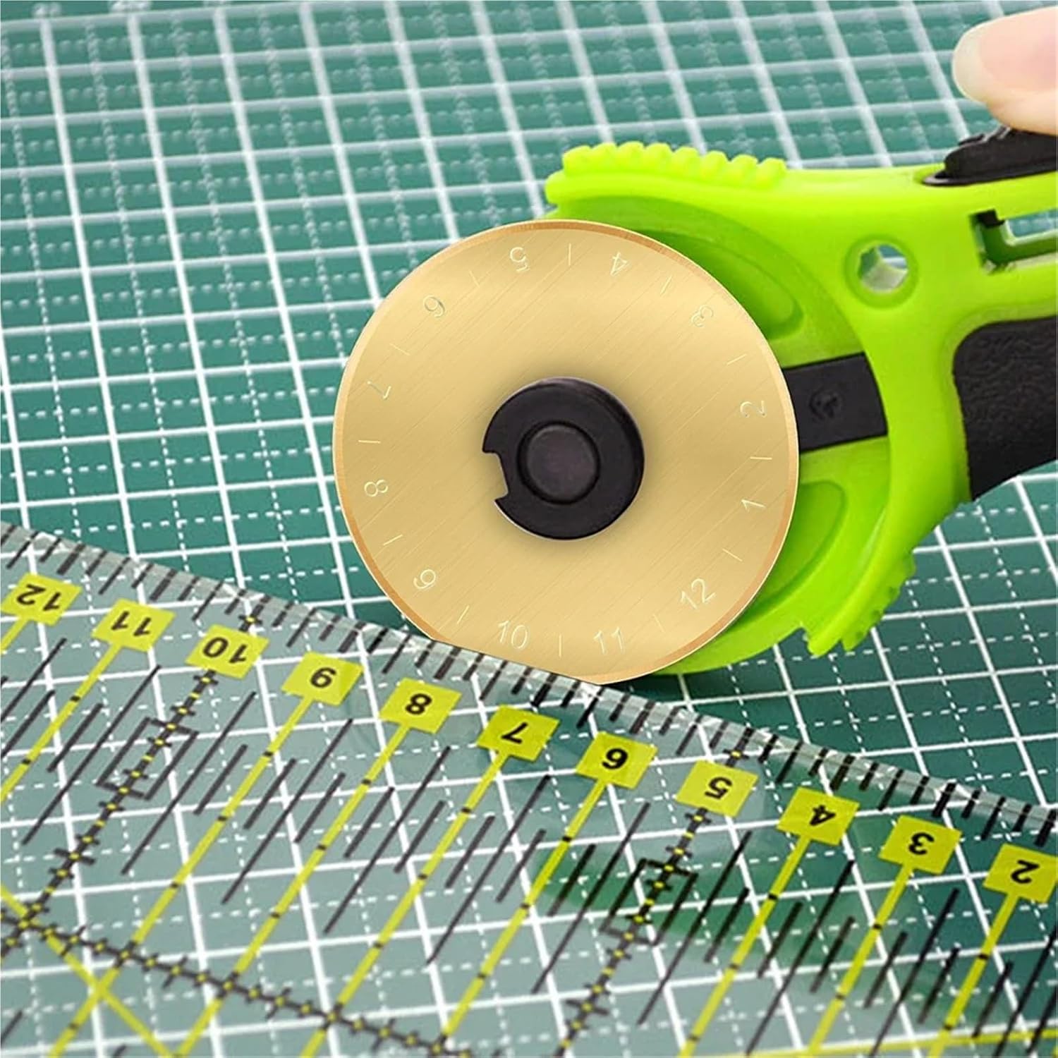 Rotary Cutter Blades 20 Pcs 45mm Coated Rotary Cutter Blades Knife Perfect for Cuts Fabric, Sewing, Leather and Paper Circular