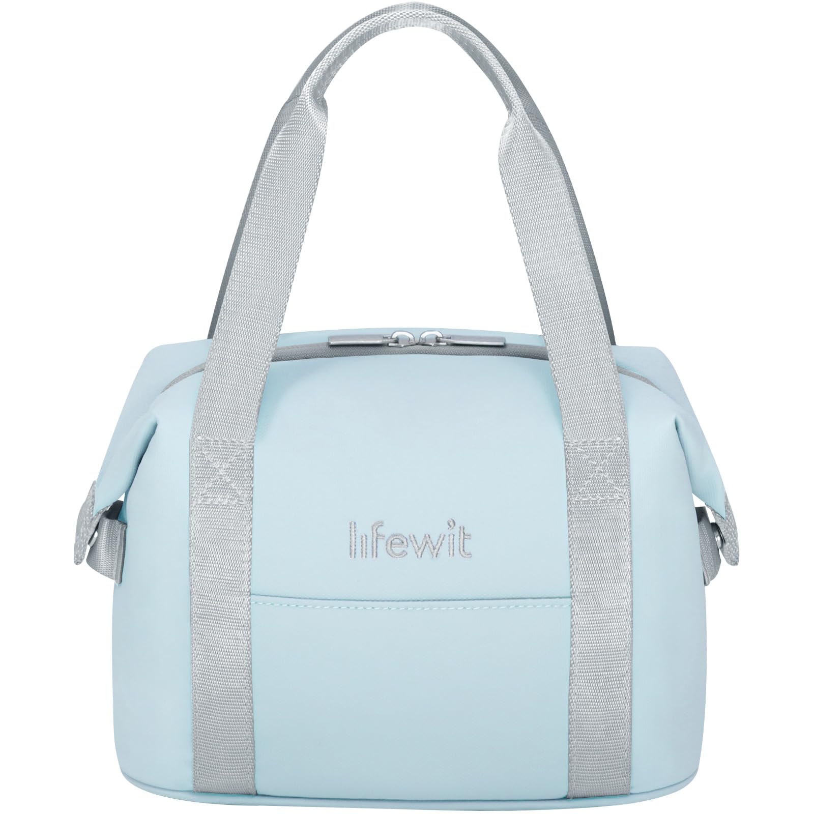 Lifewit Borsa Termica Porta Pranzo per Donna, Piccola Borse Frigo Impermeabile Leggera, Work Lunch Bag per Ufficio, Viaggio, Picnic, Spiaggia, Blu, 6L