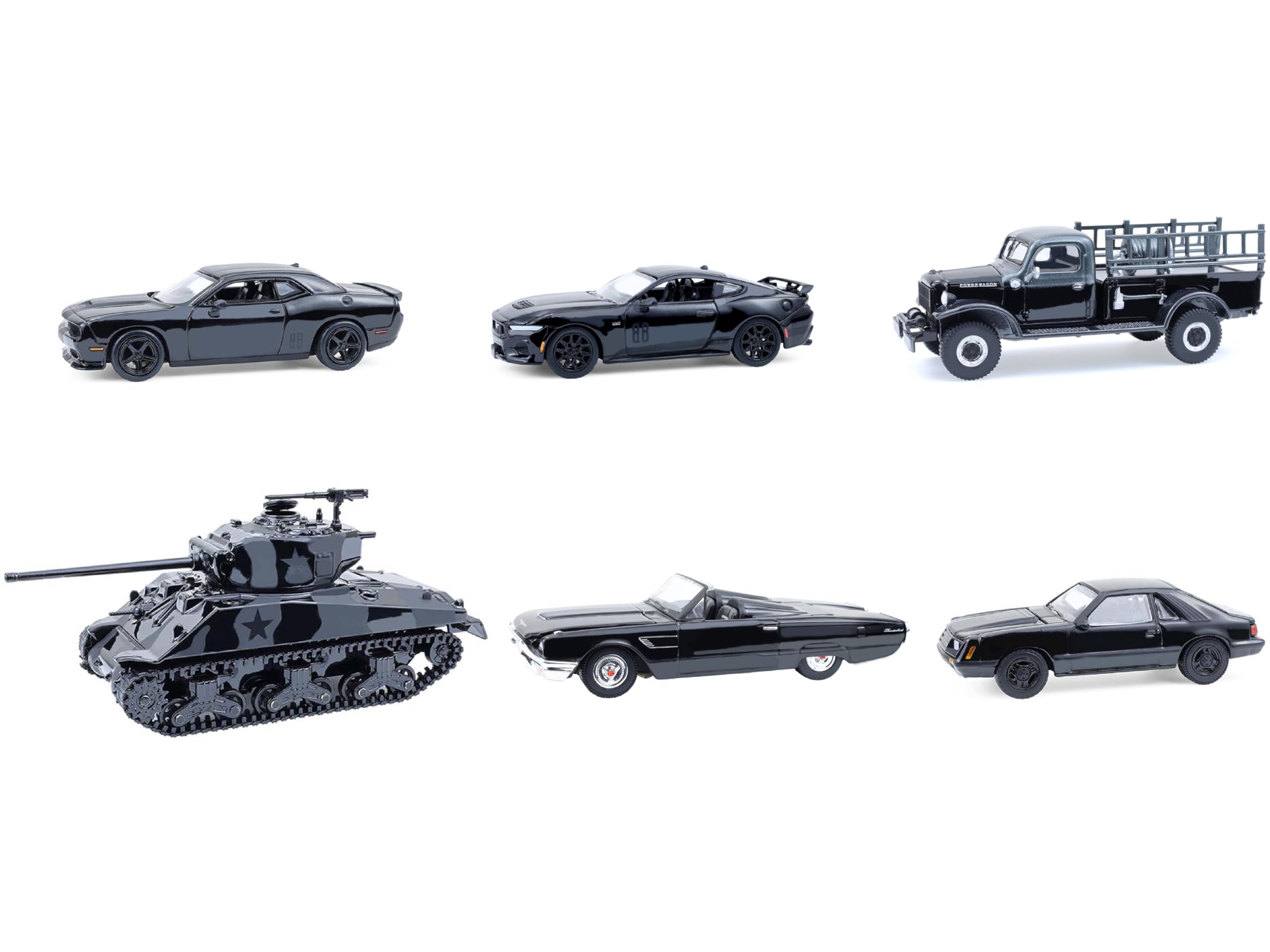Amazon.com: Black Bandit 6 Piece Set Series 30 1/64 Diecast Model