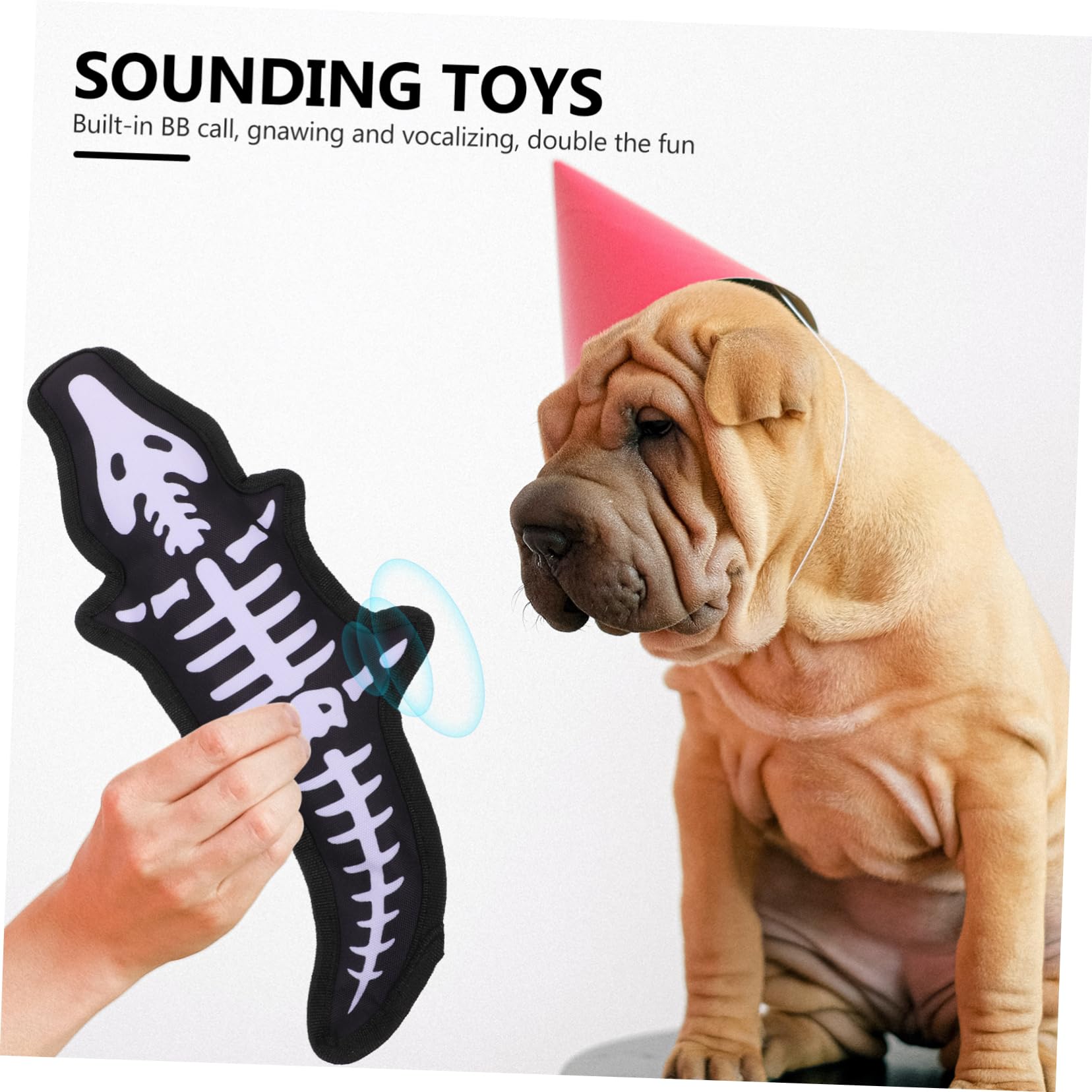 1pièce Jouet Interactif pour Chien Oxford avec Squeaker Jouet à Mâcher Résistant pour Dents Et Éveil du Chien pour Éviter Ennui Et Intelligence des Animaux De Compagnie