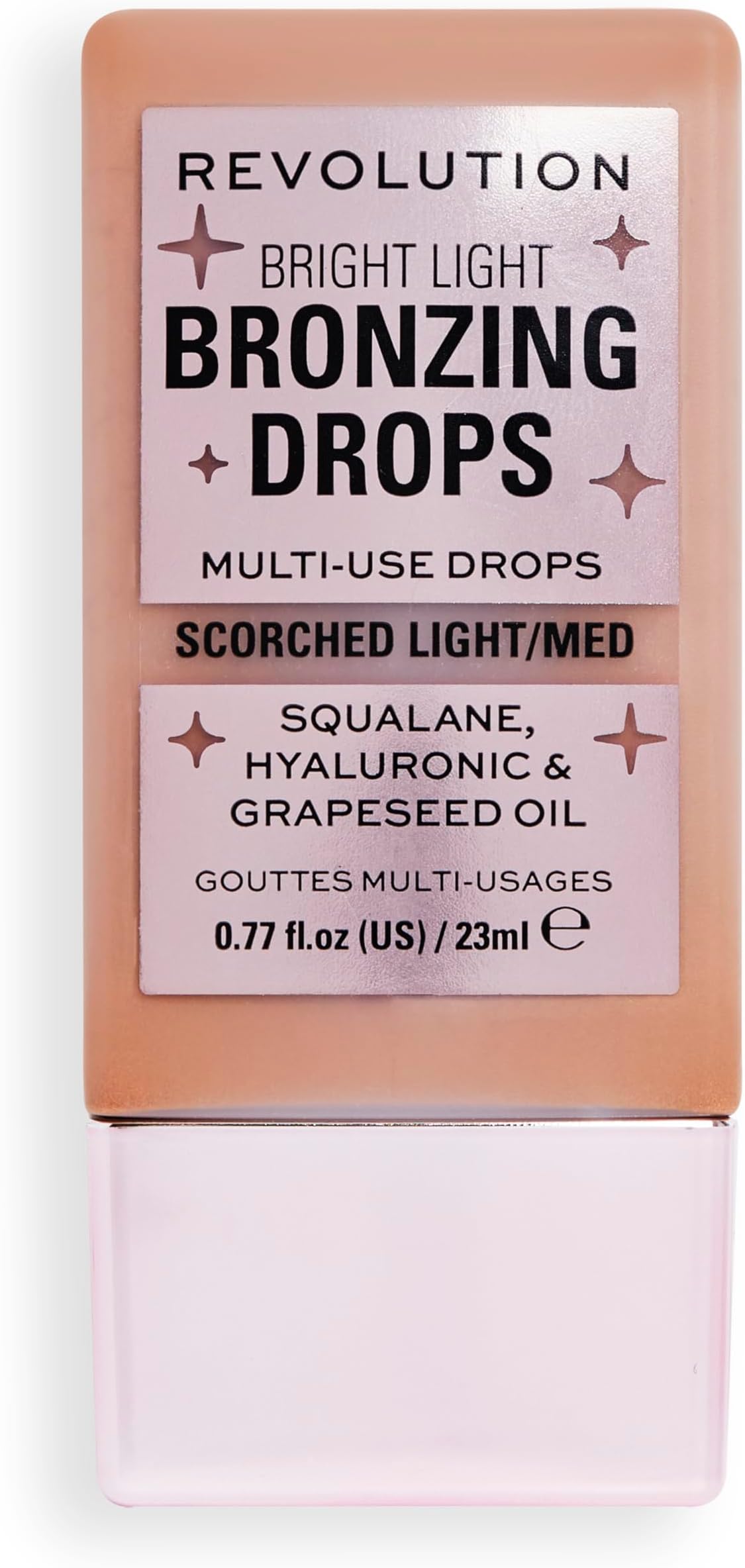 Makeup Revolution Bright Light Bronzing Drops Bronze Scorched Illuminating Formula, Customizable Shades,Softens & Sooths Skin, Vegan & Cruelty-Free, 23ml