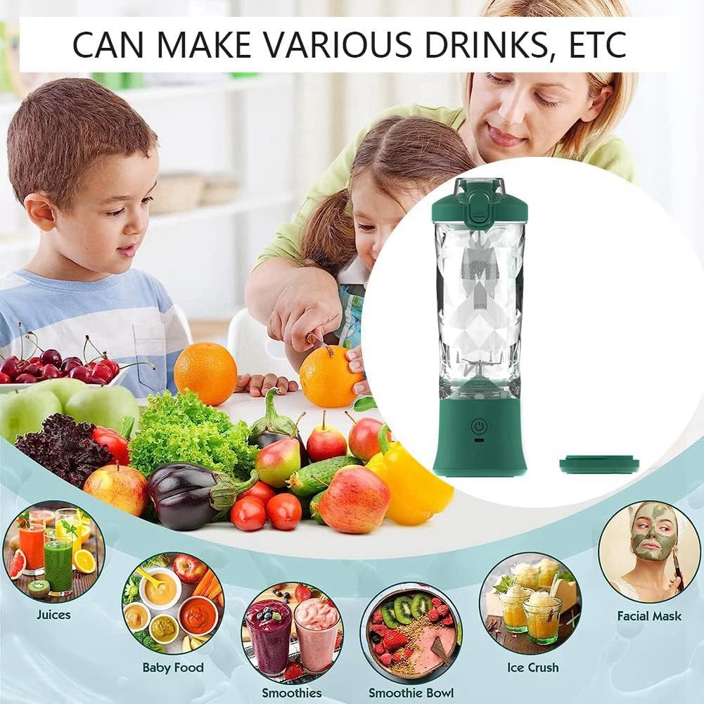 Portable Blender, for Shakes and Smoothies,Personal Blender with Rechargeable USB,Fruit,Smoothie Mixing Machine A