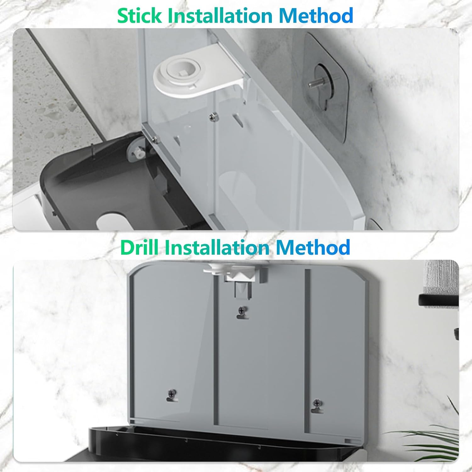 Commercial Paper Towel Dispenser Holder Wall Mount, Multi-fold Trifold C Fold Hand Towel Dispenser, Bathroom Paper Towel Dispenser, Toilet Paper Napkin Holder