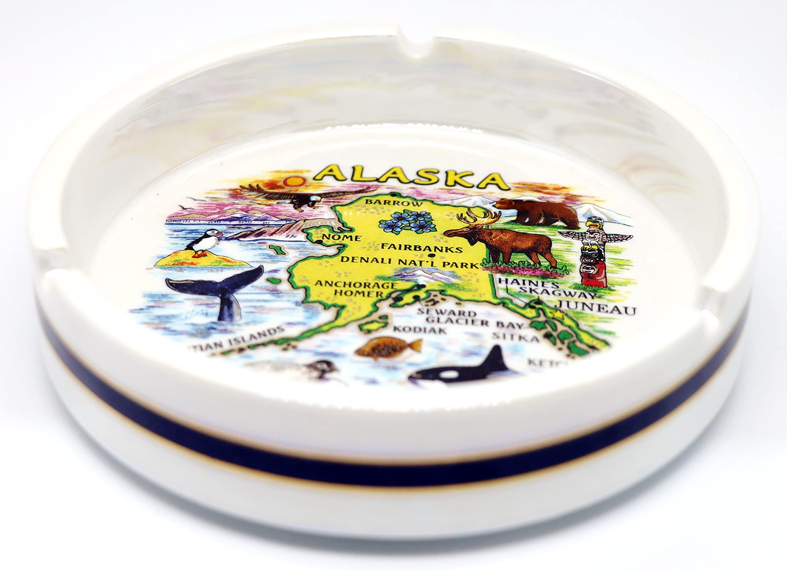 Amazon.co.jp: Alaska State磁器灰皿5 