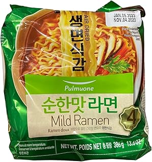Pulmuone Mild Ramen - A Comforting and Authentic Mild Flavor – 13.6 Oz (pack of 1)