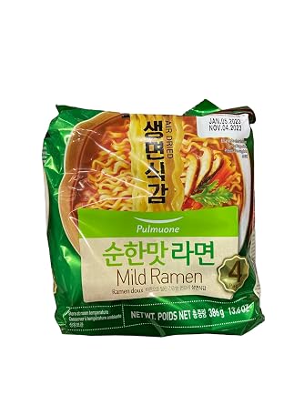 Pulmuone Mild Ramen - A Comforting and Authentic Mild Flavor 13.6 Oz pack of 1