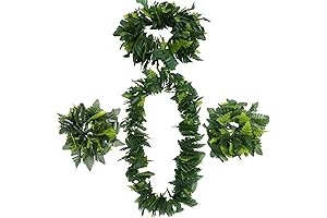 4PCS in 1 Set Green Hawaiian Party Garland