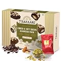 7 BAZAARI™ Premium Choco & Nut Dates - Gluten Free, Natural Ingredients - Assorted Almond Dark Chocolate, Cashew Milk Ch