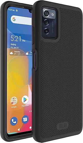 Miniatura 8 de TUDIA DualShield Grip - Funda protectora delgada de doble capa para ZMAX 5G ZMAX 5G, a prueba de golpes, de grado militar, para ZMAX 5G Z7540 (verde