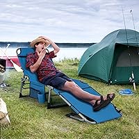 Vista 8 de Tangkula Sillón de playa, silla de bronceado plegable al aire libre con agujero para la cara/brazo, 2 asas de transporte, almohada, respaldo