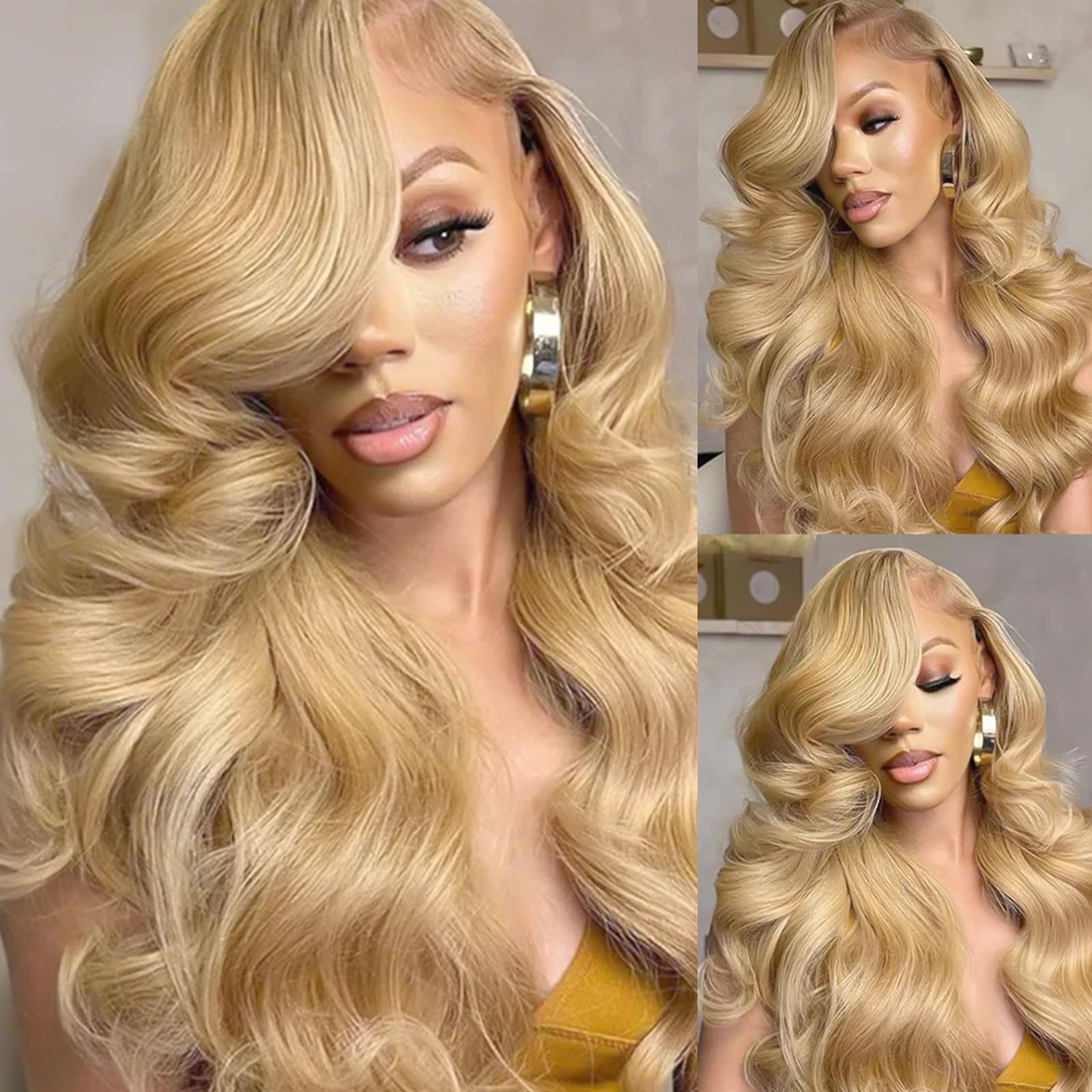Photo 1 of Conkolar Honey Blonde Synthetic Lace Front Wig