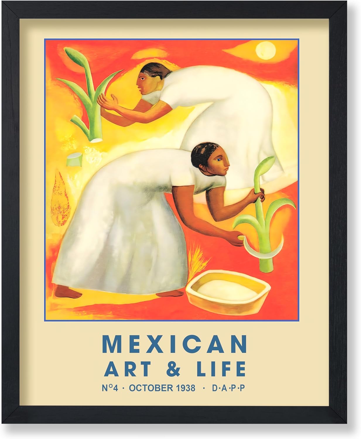 Poster Master Vintage Mexico Poster - Retro Mexican Art and Life Print - Mexican Cultural Art - Gift for Her, Women - Traditional Decor for Home, Office, Living Room - 16x20 UNFRAMED Wall Art