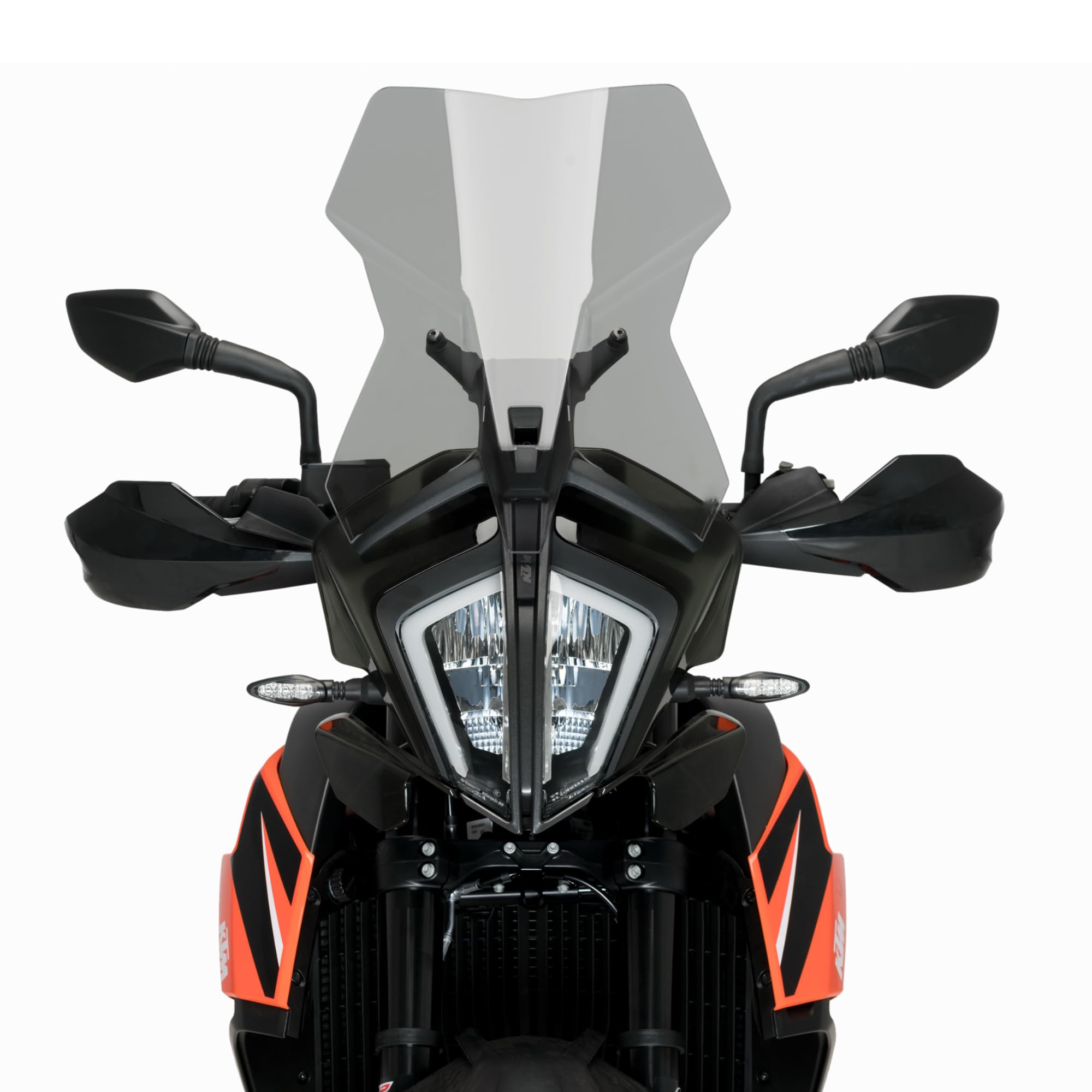 Cupolino Moto Parabrezza Plexiglass JD9 TOURING Fume Chiaro COMPATIBILE CON MOTO KTM 890 R ADVENTURE 2021-2022
