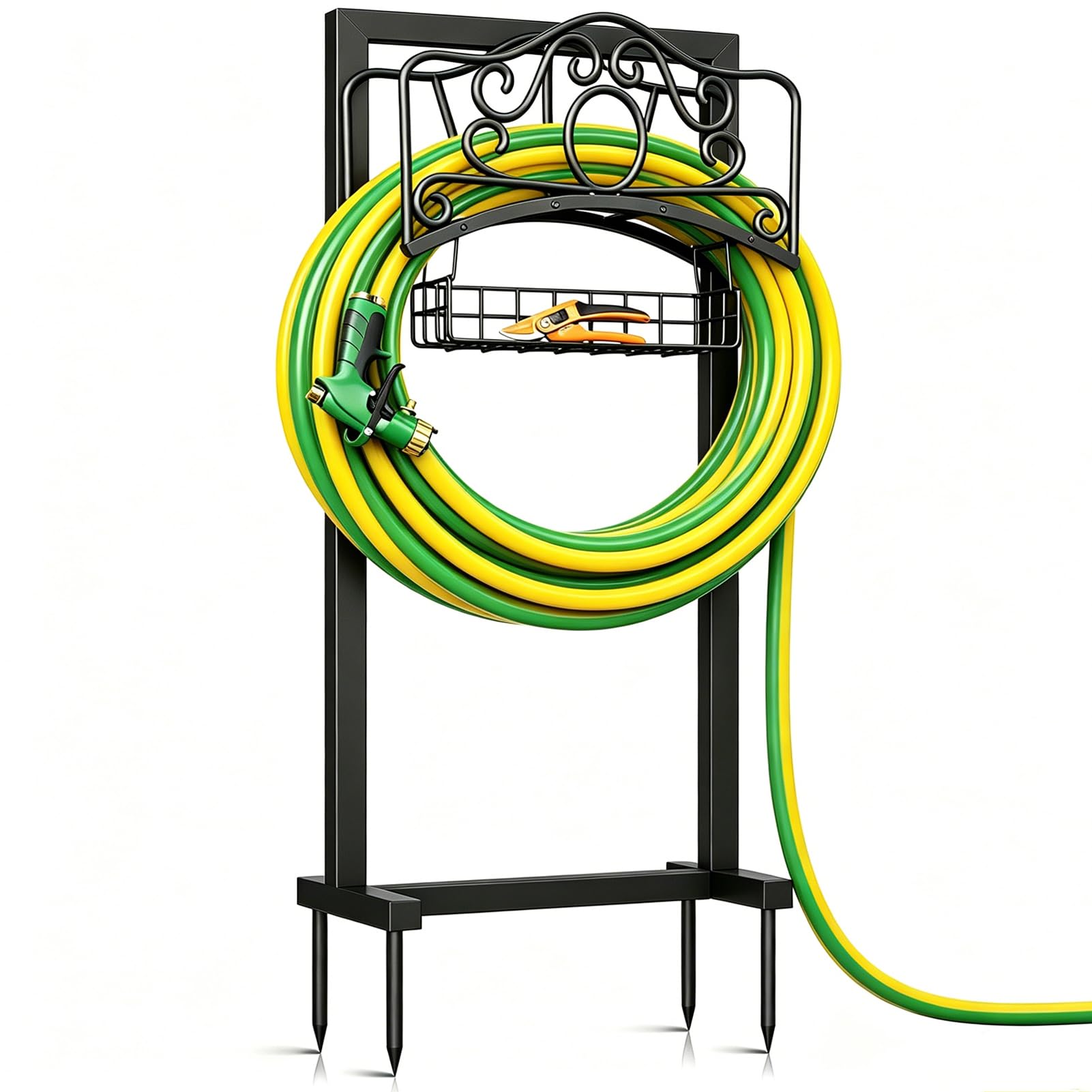 Support de tuyau d'arrosage autonome YOFOVI GHH004B au design épuré