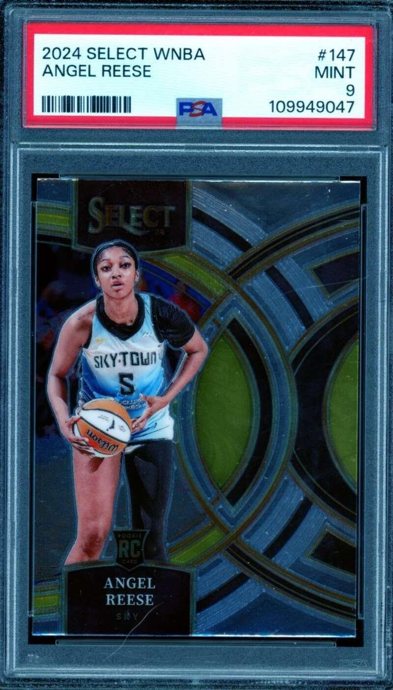 Angel Reese Rookie Card 2024 Select WNBA #147 PSA 9 - Baseball Slabbed Rookie Cards