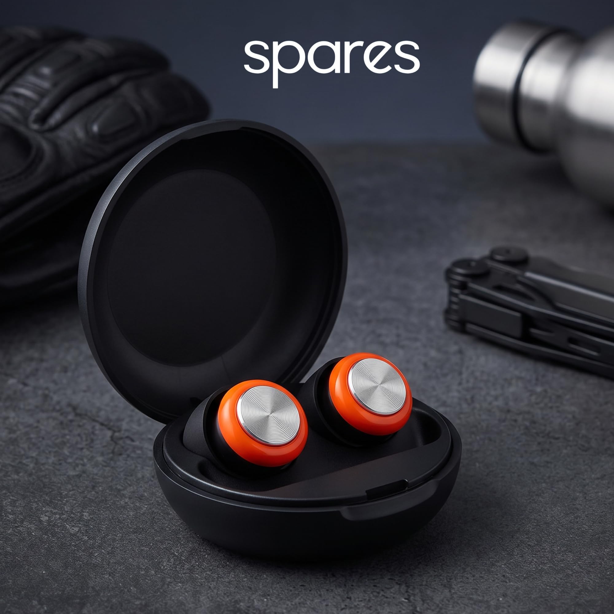 Spares: Tapones para los oídos de alta fidelidad con cuatro almohadillas de silicona intercambiables y filtro acústico de acero inoxidable para un sonido natural sin distorsión. Reutilizables