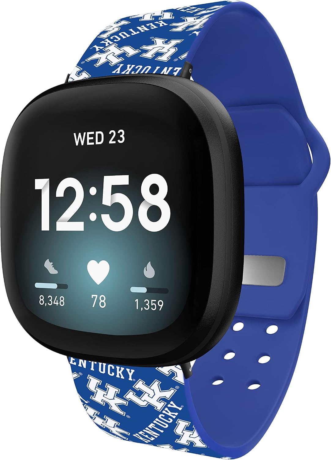 Affinity Bands Kentucky Wildcats HD Watch Band Compatible with Fitbit Versa 3 and Sense