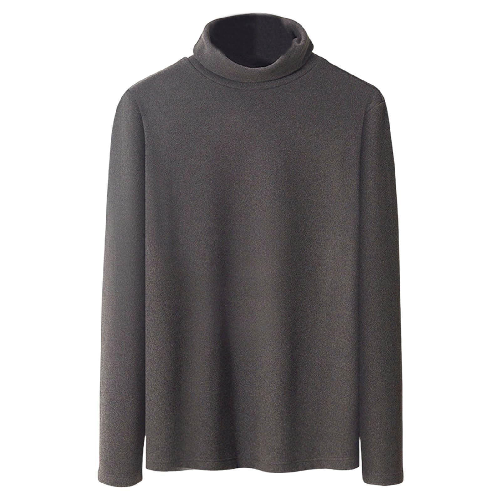 Mens Mock Turtleneck Long Sleeve Shirts Basic Thermal Turtle Neck Undershirt Lightweight Pullover Sweaters Tops