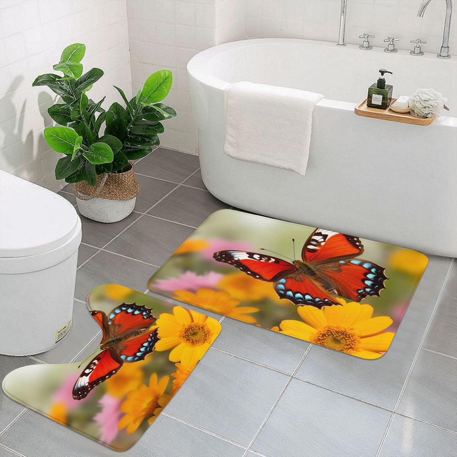 Tapis de bain antidérapants en U pour sécuriser et décorer votre salle d'eau familiale