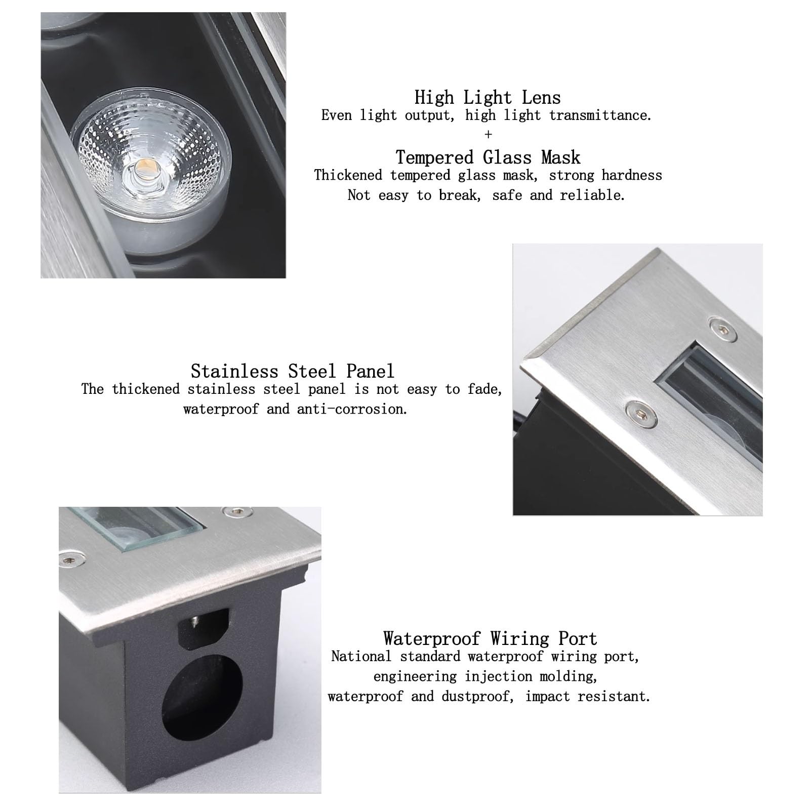 LED-Einbaustrahler For Den Außenbereich - LED-Strahler - LED-Langstreifen-Einbauleuchte, 220V/24V LED-Einbau-Stehlampe, IP67 Wasserdichter Außenstreifen For Den Außenbereich, Gartenbeleuchtung(Red,12W