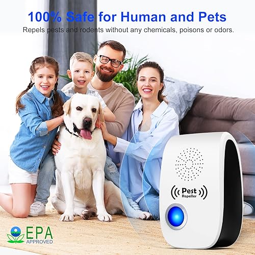 Miniatura 2 de Repelente ultrasónico de plagas actualizado 2023, repelente de plagas para interiores, paquete de 12 paquetes, enchufe electrónico para cucarachas,