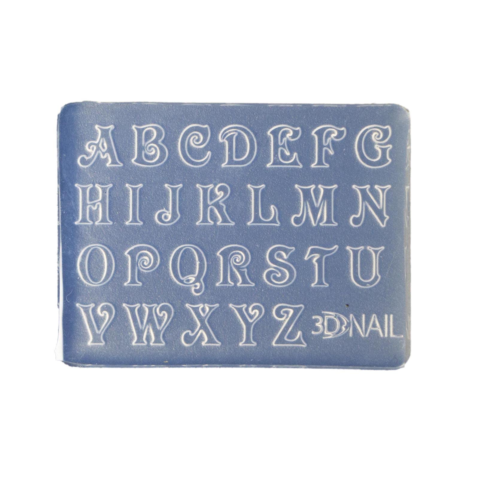 Jigeren Baking Pan Mini Letter Numbers 3D Nail Art Decorations Epoxy Mold Silicone Mould Transparent 5