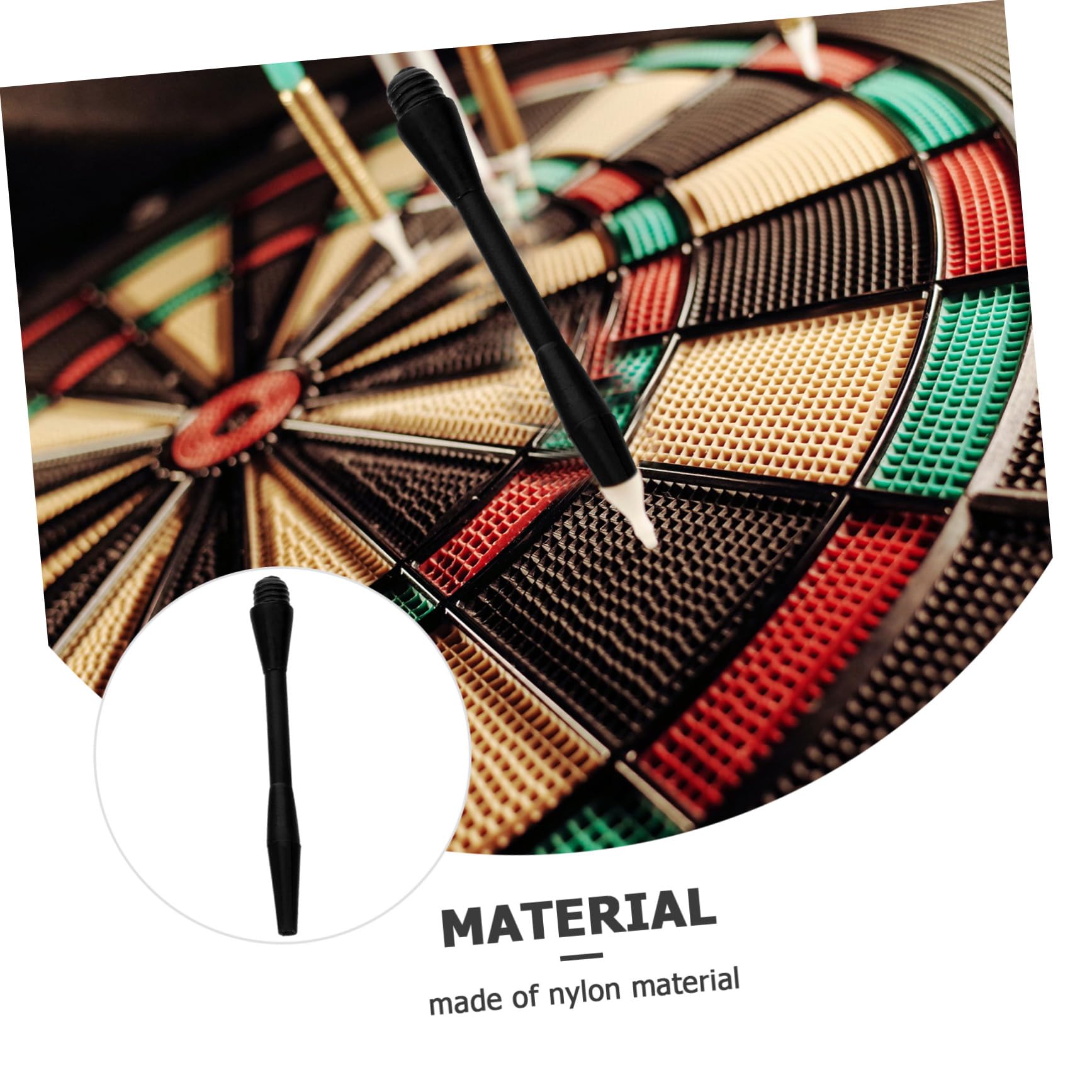 BCOATH Professional Shafts 50pcs Nylon Shafts for Steel Tip Outdoor Stems Supplies