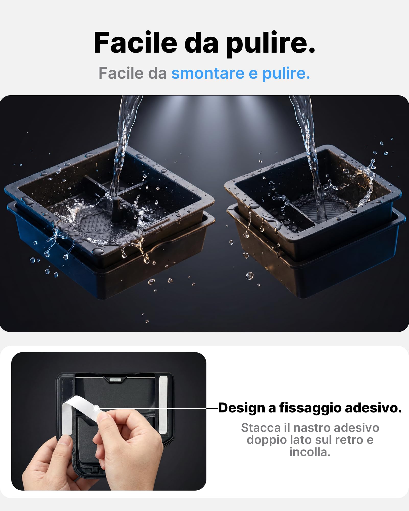 Set 4 Organizer Per Consolle Centrale Tesla Model 3 Highland 2024-2026 & Model y Juniper 2025-2026 (Premium/Performance) – Vano Magnetico Nascosto, Antiscivolo, Senza Attrezzi