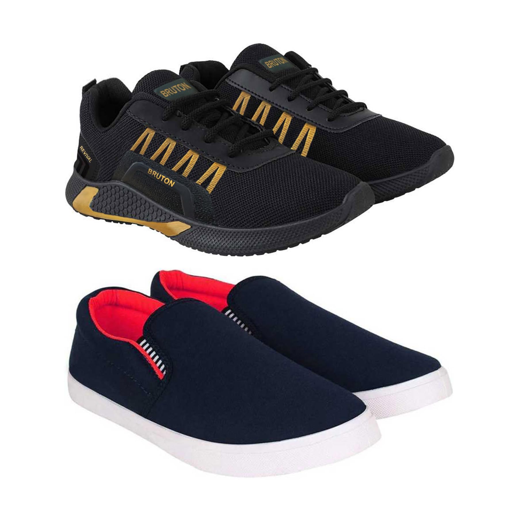 BRUTON Mens Running Sport Shoes | Casual Shoes | Sneakers | Yoga Shoes for Men - Red, Size : 7 (B0CDS95SPF) Amazon Price History, Amazon Price Tracker