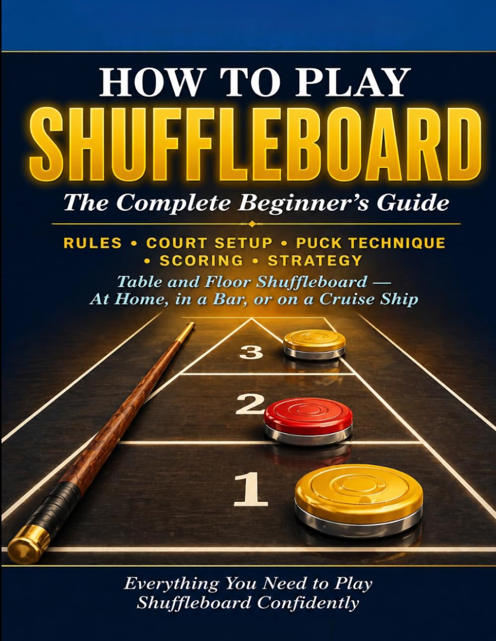 How to Play Shuffleboard: The Complete Beginner's Guide: Rules, Court Setup, Puck Technique, Scoring, Strategy, and Everything You Need to Play Table and Floor Shuffleboard Confidently.