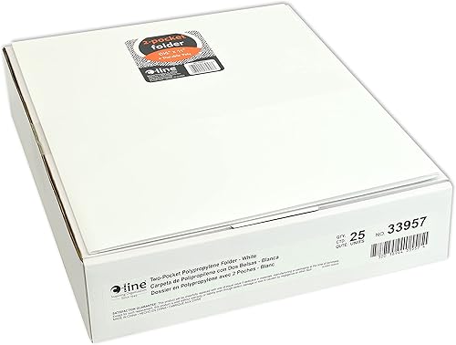 Vista 2 de Portafolios de poliéster pesado con dos compartimentos, de C-Line, Blanco