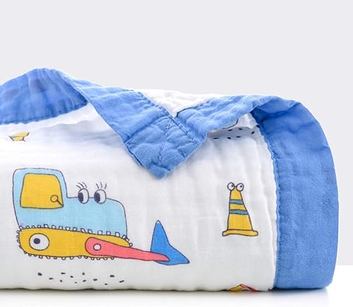 Miniatura 4 de Manta de algodón Jay & Ava para recién nacidos y niños pequeños, 4 capas, súper suave, hipoalergénica, transpirable, manta para el cochecito, manta