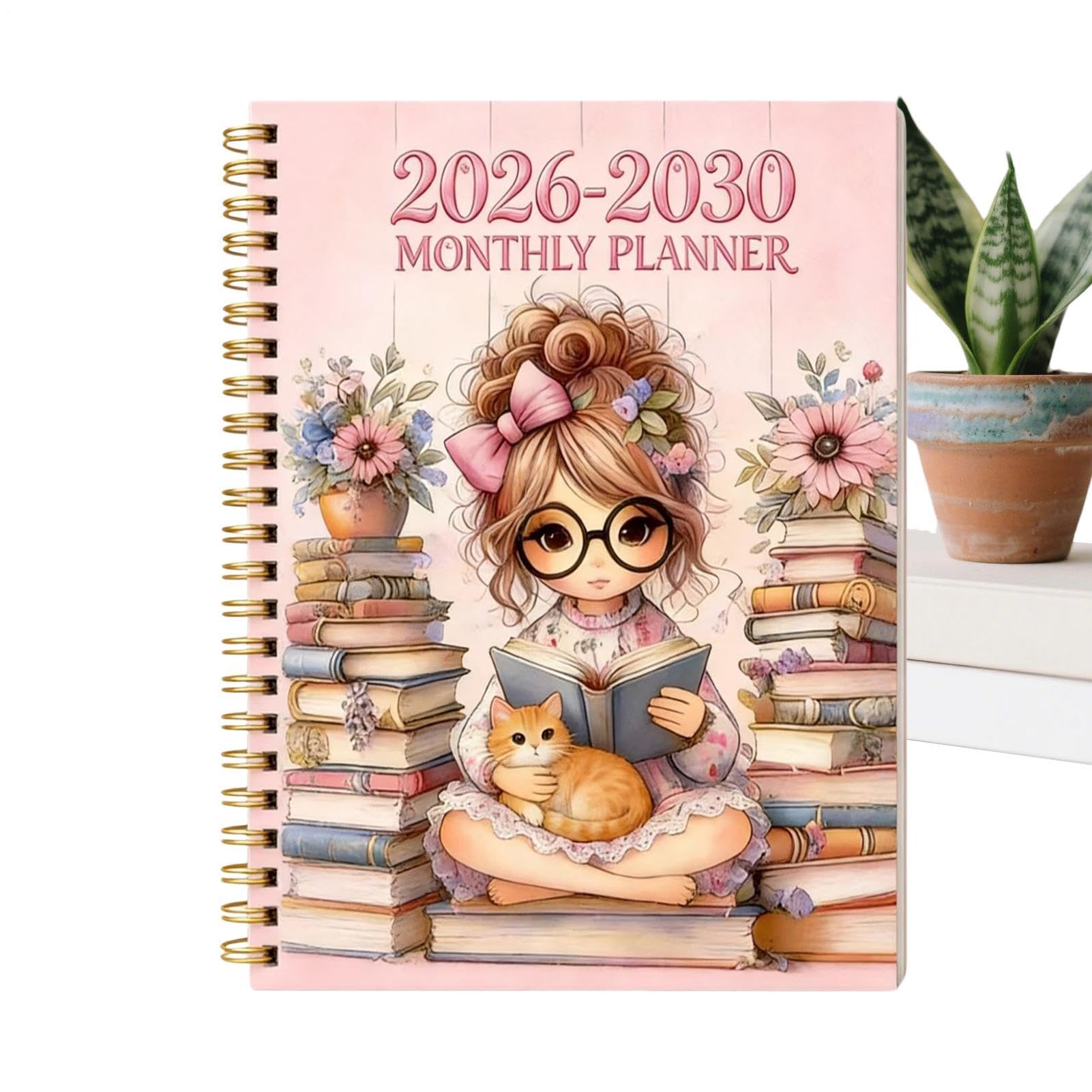 Monthly Planner 2026-2030 - 5 Year Spiral Bound 60 Months Schedule