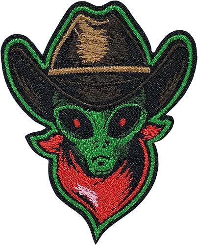 Parche para planchar, parche de ovni alienígena, divertido parche de reparación de apliques bordados de dibujos animados, accesorios de bricolaje