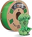 OVERTURE Soie PLA Filament 1.75mm, Bobine de 1kg(2,2lbs), Précision dimensionnelle +/- 0,02 mm (Silk Evergreen Bronze)