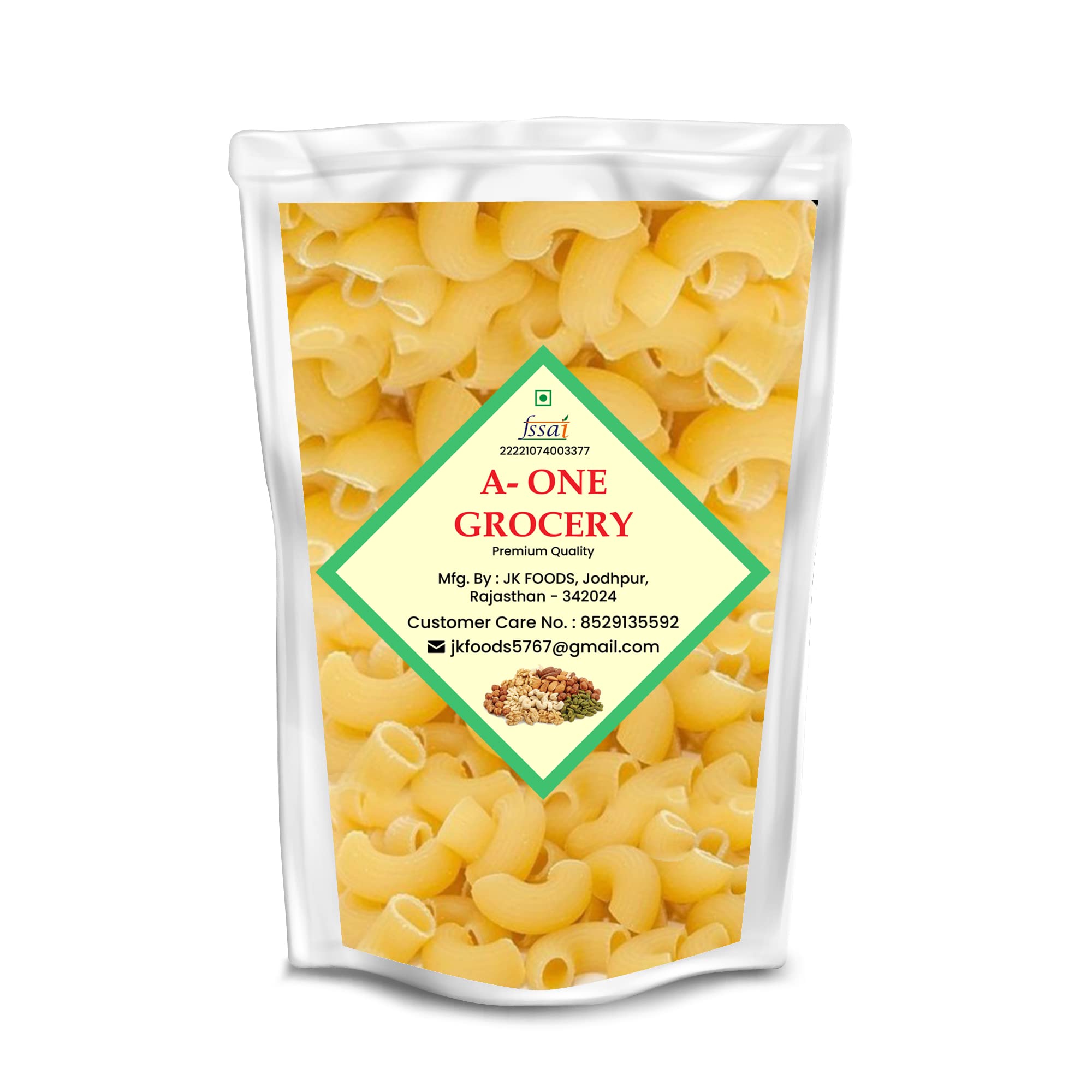 A-One Grocery Durum Wheat Pasta |Raw Elbow Penne Macaroni (200g)