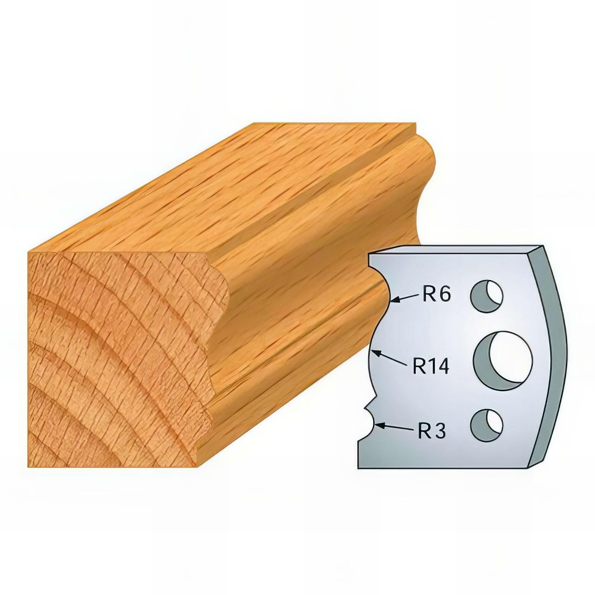 JEU DE 2 FERS PROFILES ACIER HT.40MM N°106