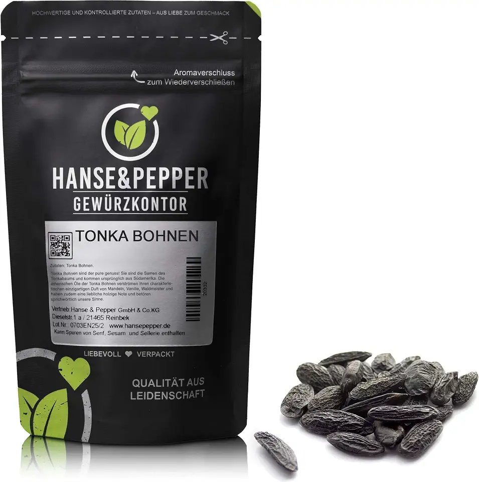 100g Tonka Bohnen Gourmet Qualität aus Brasilien Tonka Beans Premium Vanille Gourmet Qualität 1A