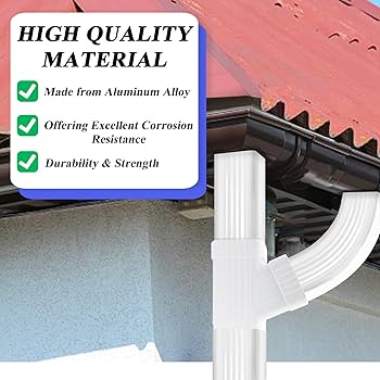 Square Plastic Downpipe Connector - Caramel | Drainage Superstore